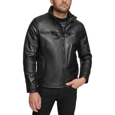 男款Faux Leather Jacket, Created for Macy's【美国@96 图片价格品牌