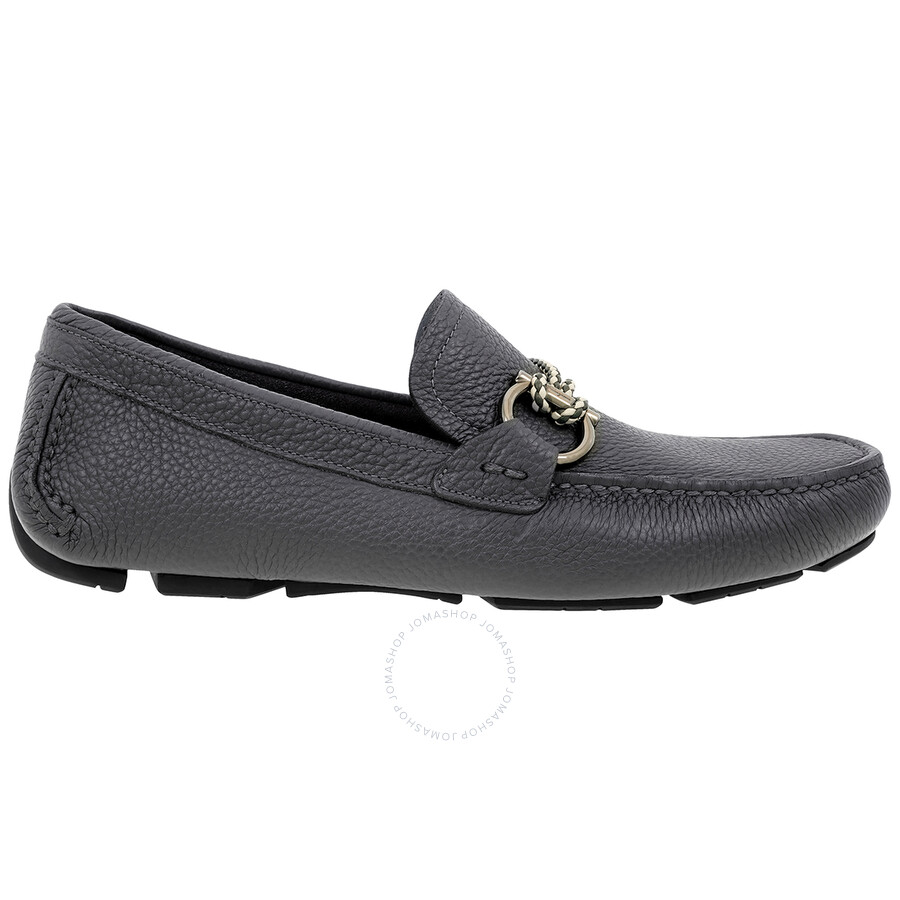 Salvatore Ferragamo Men's Black Bleecker Moccasins Bit Loafers