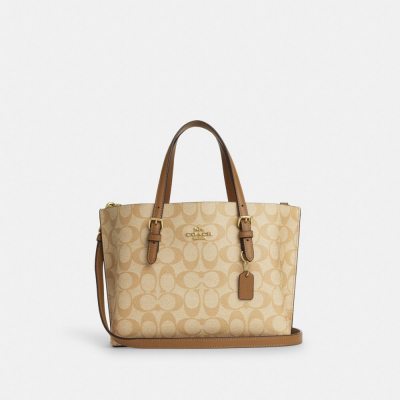 Coach Mollie Tote 25 In Signature Canvas【美国@173 图片价格品牌