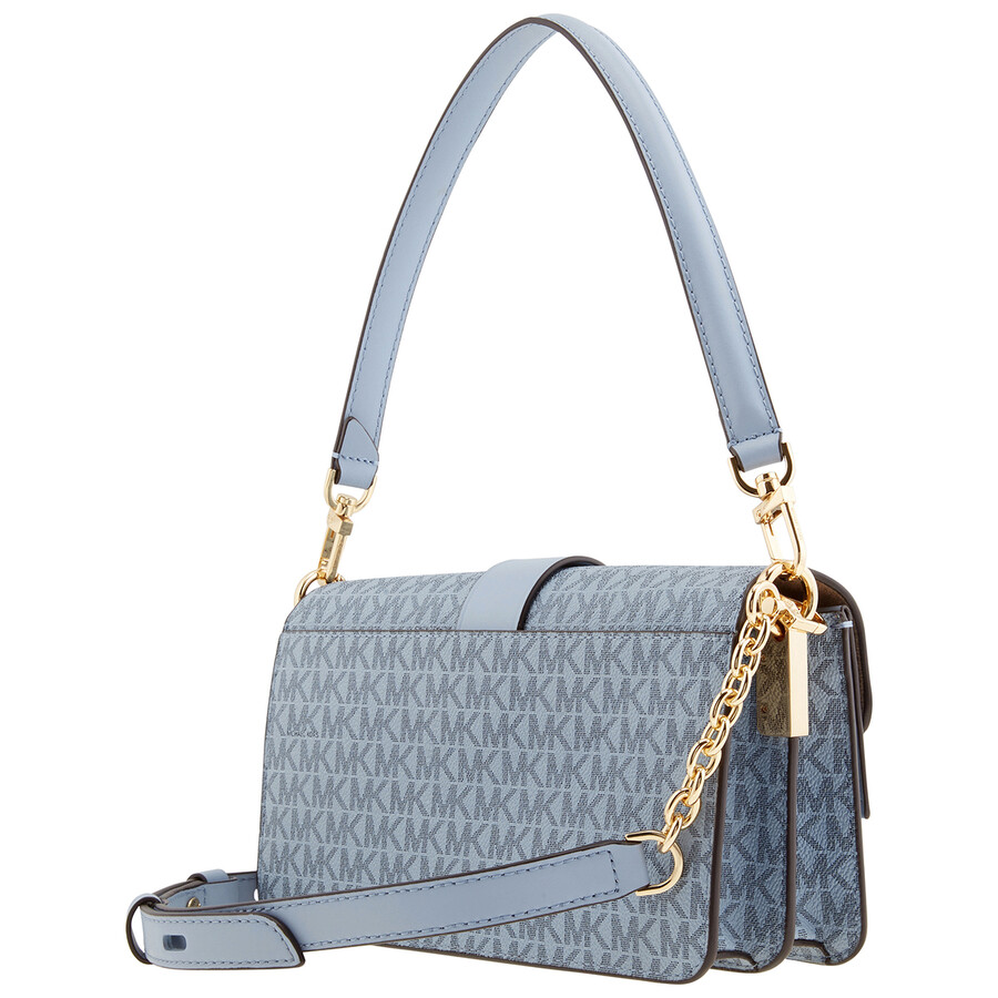 Michael Kors Small Greenwich Saffiano Leather Crossbody - Aloe