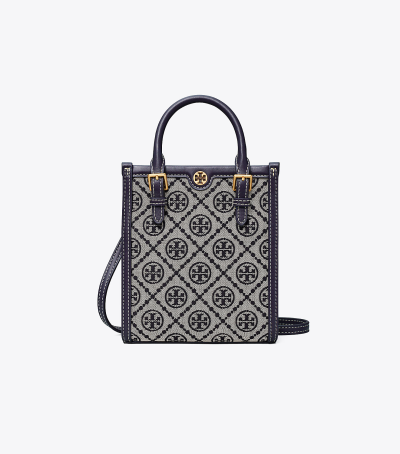 Tory Burch T Monogram Jacquard 迷你托特包【美国@69 图片价格品牌 Tory Burch T Monogram Jacquard 迷你托特包【美国@69 图片价格品牌