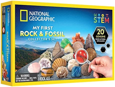 National Geographic Earth Science Kit - Over 15 Science Experiments for Kids, Crystal Growing Kit, Volcano Science Kit, Dig Kits & Gemstones, Stem