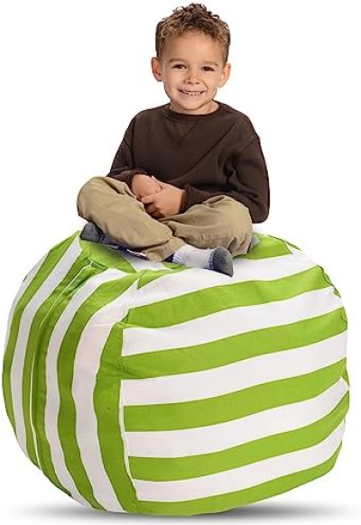 Bchway Stuffed Animal Storage Bean Bag Chair | 53 Extra Large Beanbag Cover for Kids and Adults, Plush Toys Holder and Organizer for Boys and Girls