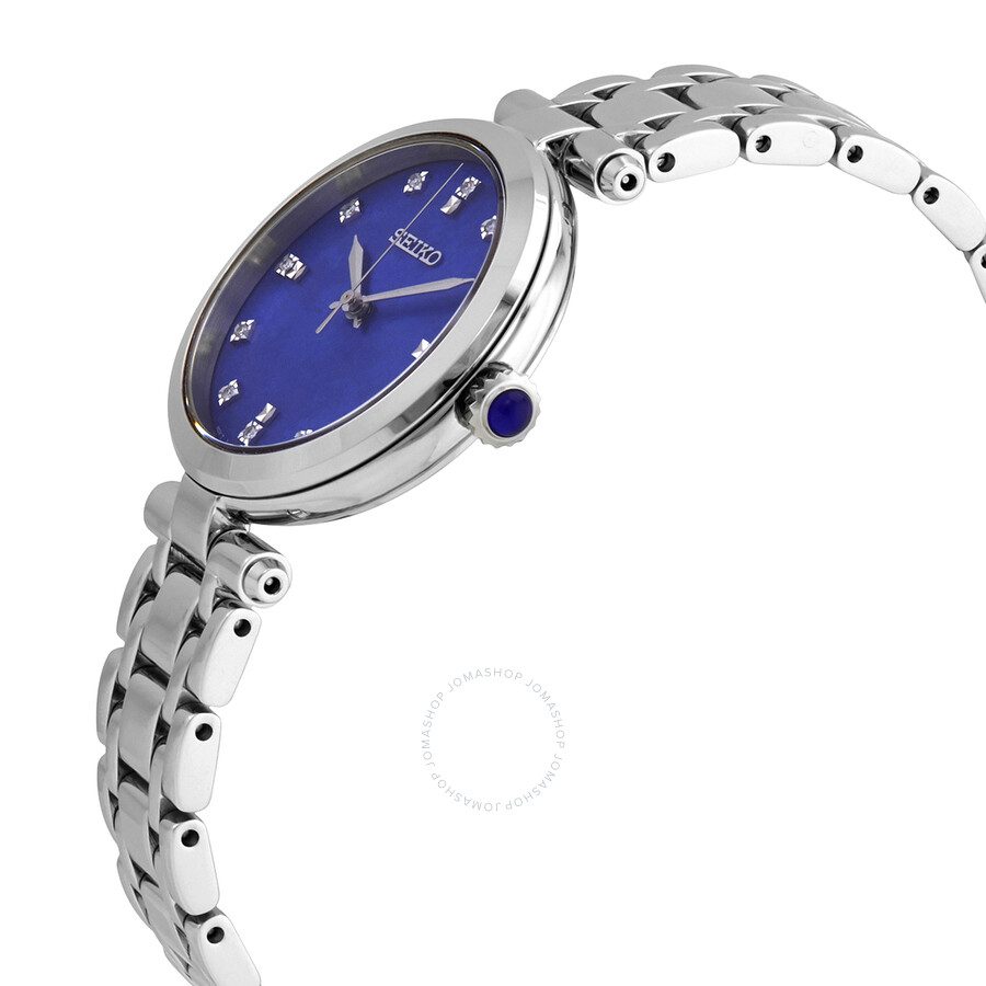 Seiko Quartz Diamond Blue Dial Ladies Watch SRZ531P1【美国@5 图片