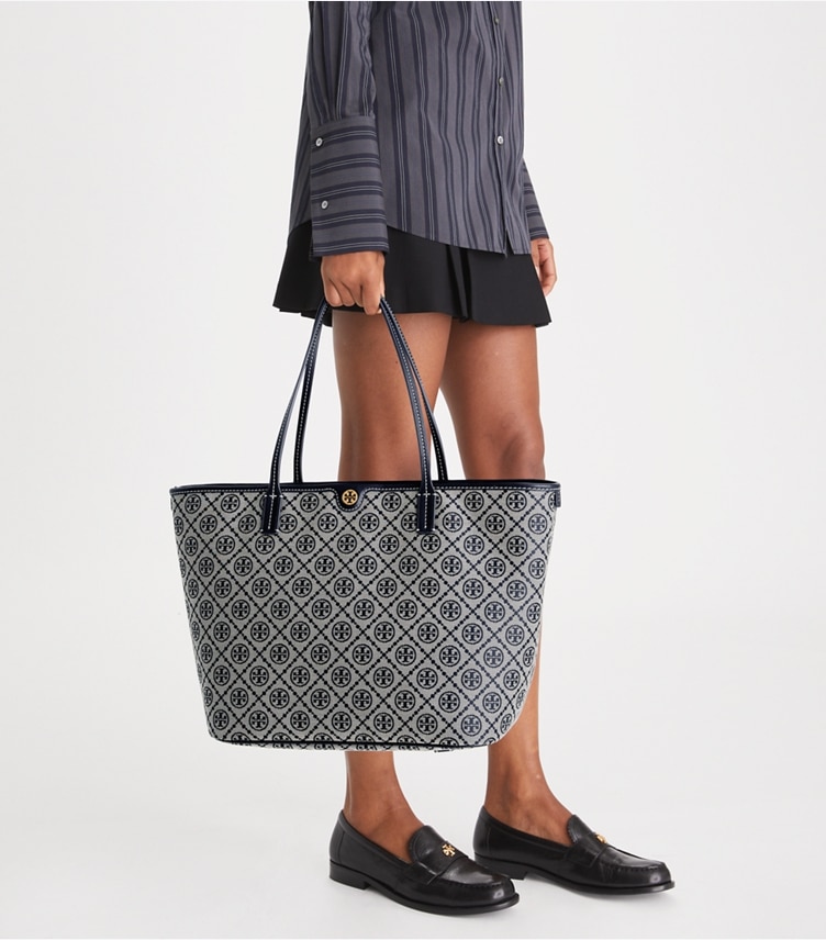 Tory Burch T Monogram Zip Tote