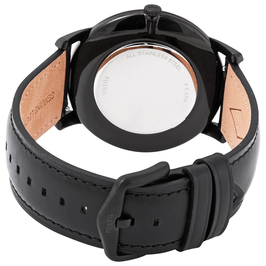 Fossil The Minimalist Quartz Black Dial 男款Watch FS5447【美国@5